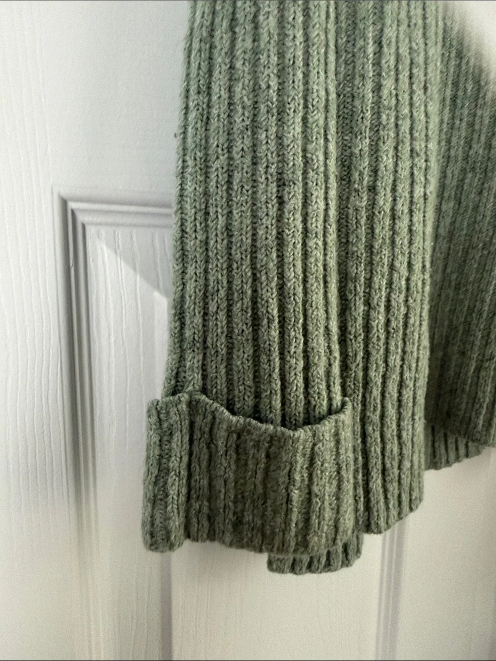 Old Navy Ribbed Mock-Neck Sweater in Sage